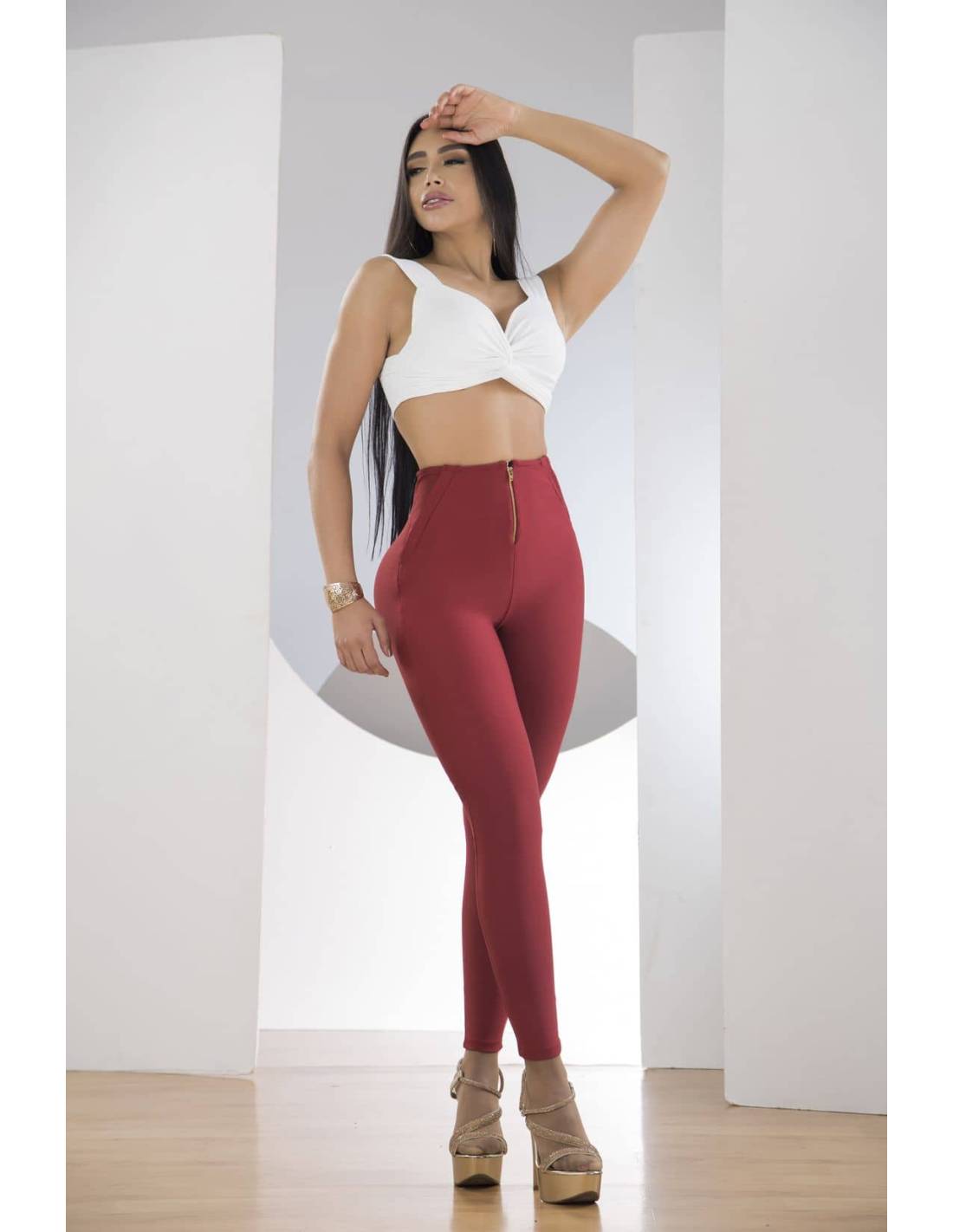 Leggins faja reloj de arena tubo